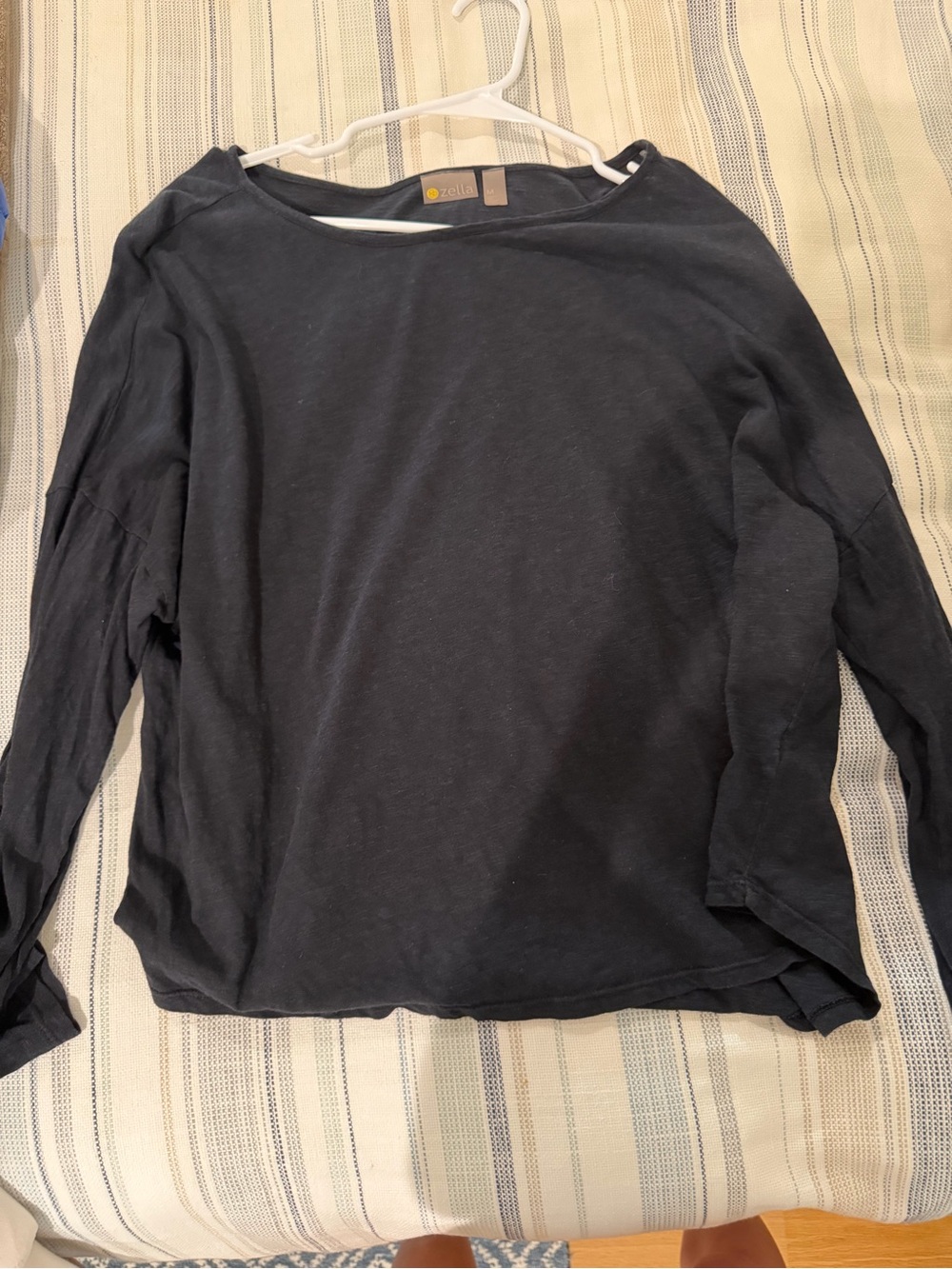 Zella Women's Long-Sleeve Crewneck Top - Black